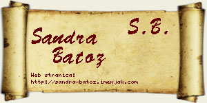 Sandra Batoz vizit kartica